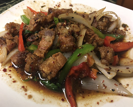 Image: Spicy Basil Crispy Pork